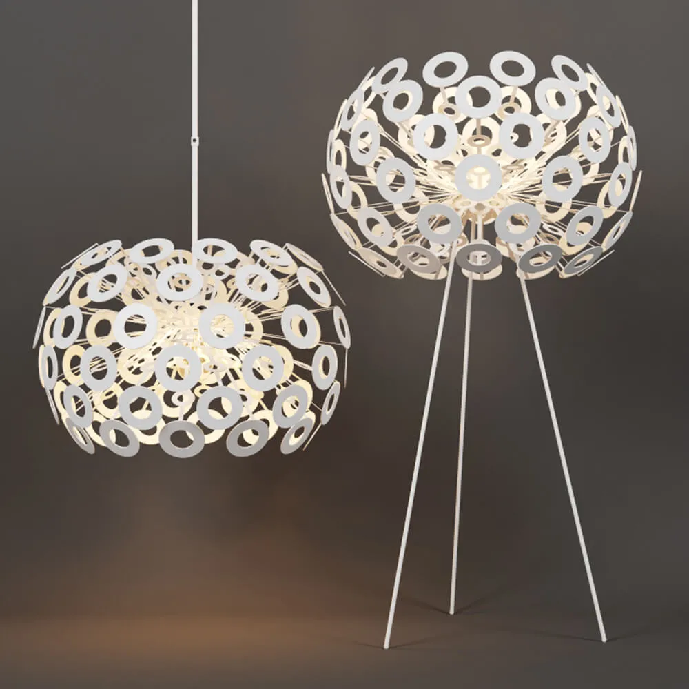 lighting – Table lamp and chandelier Dandelion 3D Model