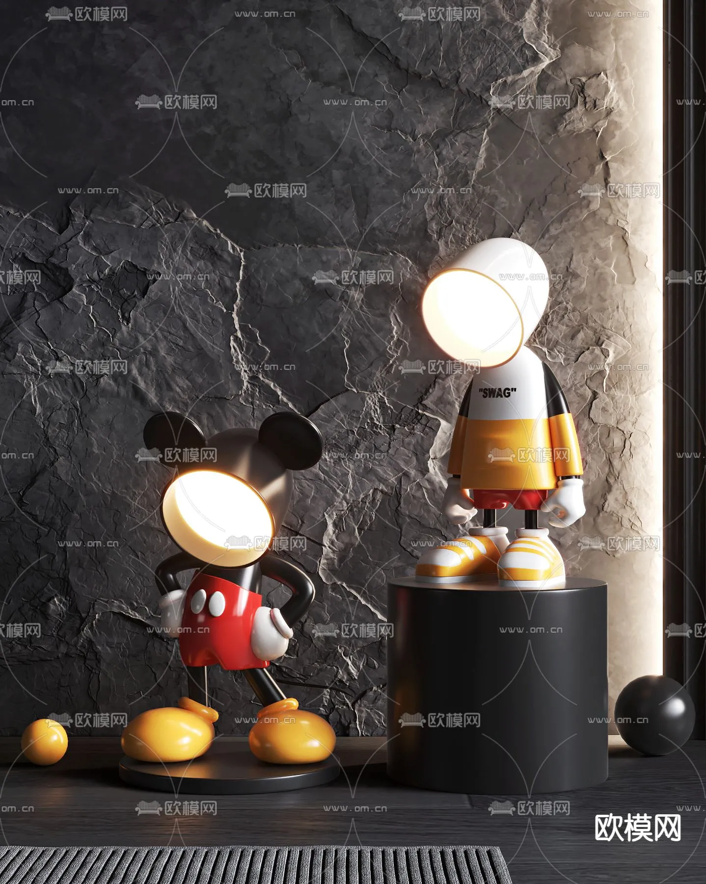 LIGHTING – TABLE LAMP – VRAY / CORONA – 3D MODEL – 621