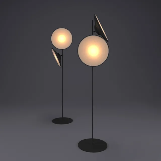 lighting – Two moon lamp 3D Model
