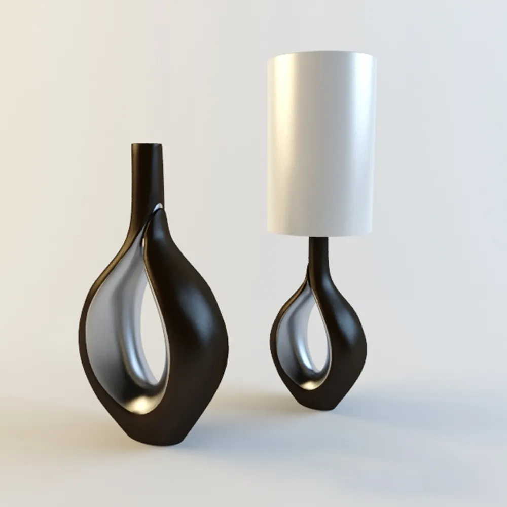 lighting – Vase and lamp 3D Model lighting – Vase and lamp 3D Model