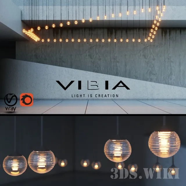 lighting – Vibia Algorithm suspended ceiling luminaire 3D Model lighting – Vibia Algorithm suspended ceiling luminaire 3D Model