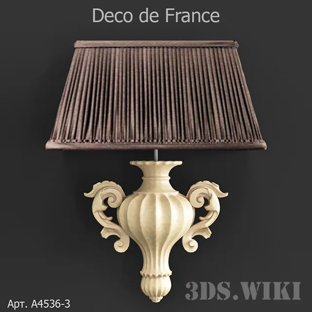 lighting – Wall lamp Deco de France A4536-3 3D Model