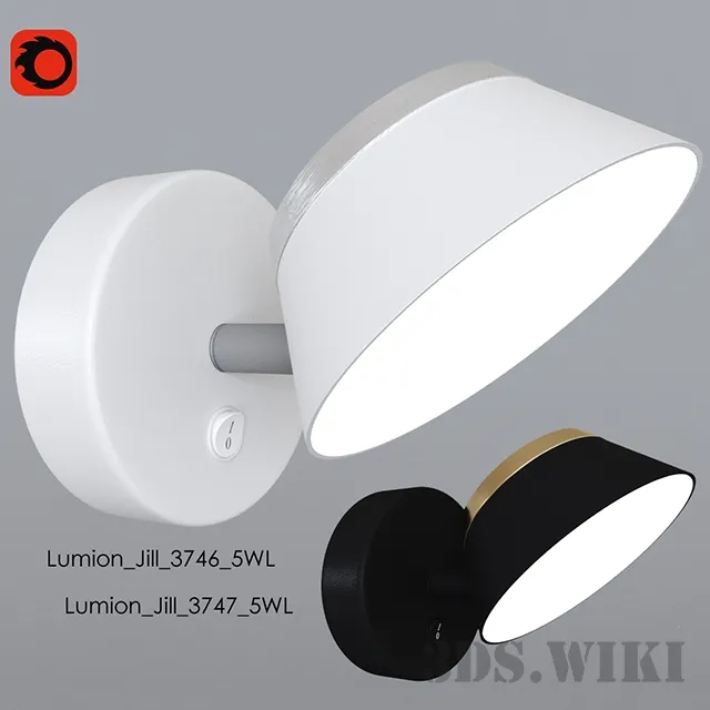 lighting – Wall lamp Lumion Jill 3746 5WL / 3747 5WL 3D Model