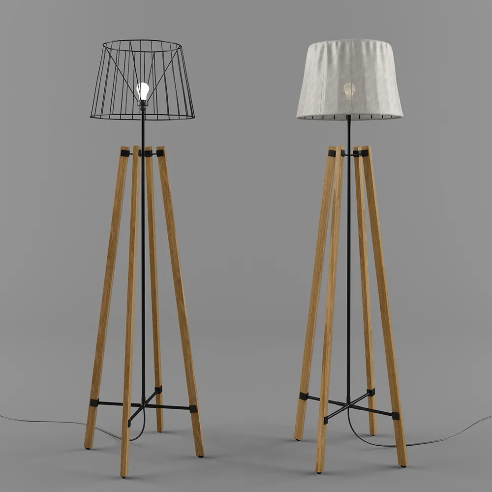 lighting – Wood Wire Floor Lamp 3D Model lighting – Wood Wire Floor Lamp 3D Model