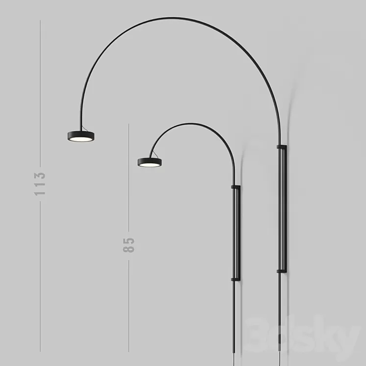 Lightology PLUCK SWING ARM PLUG-IN By Robert Sonneman 3D Model Lightology PLUCK SWING ARM PLUG-IN By Robert Sonneman 3D Model