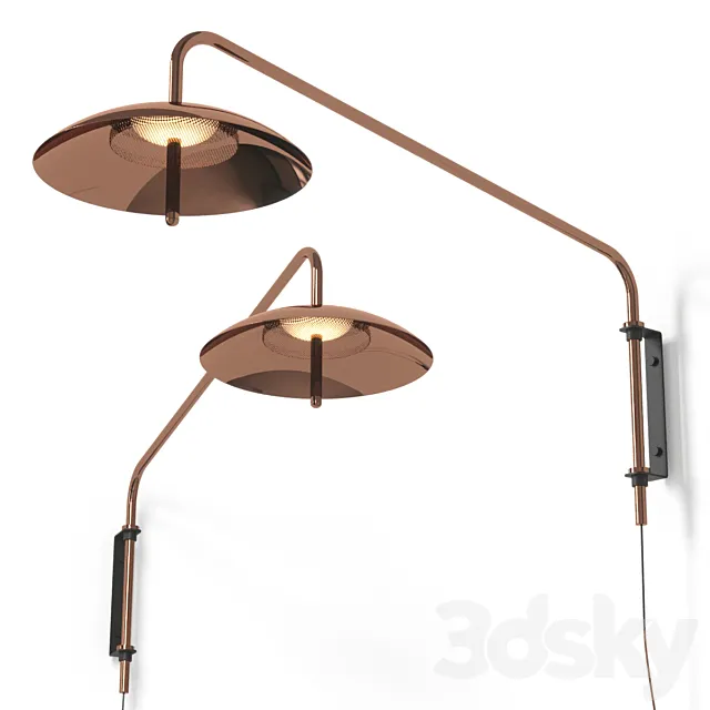 Lightology SIGNAL SWING ARM WALL LIGHT By Souda 3D Model Lightology SIGNAL SWING ARM WALL LIGHT By Souda 3D Model