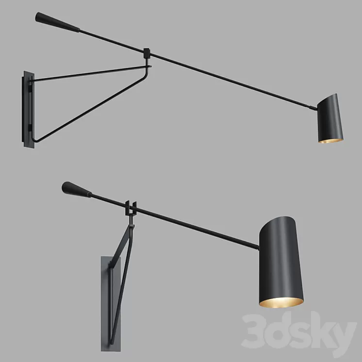 Lightology STYLUS SWING ARM WALL SCONCE By Modern Forms 3D Model Lightology STYLUS SWING ARM WALL SCONCE By Modern Forms 3D Model
