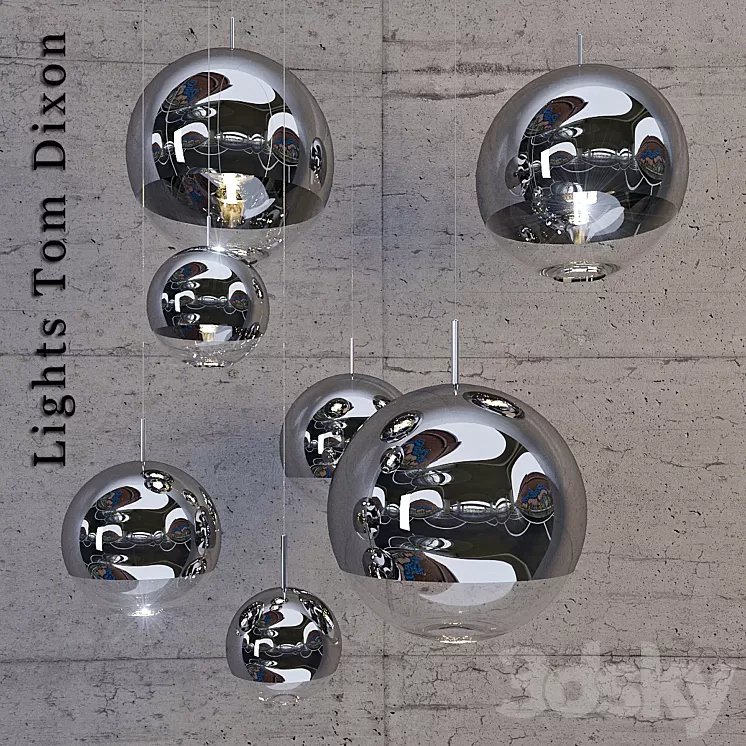 Lights Tom Dixon 3D Model Lights Tom Dixon 3D Model