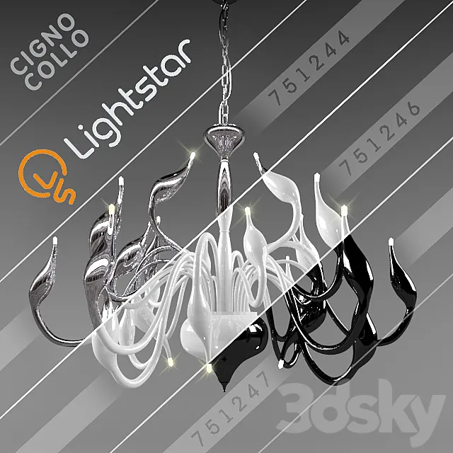 LIGHTSTAR: CIGNO COLLO in modern style 3DModel LIGHTSTAR: CIGNO COLLO in modern style 3DModel