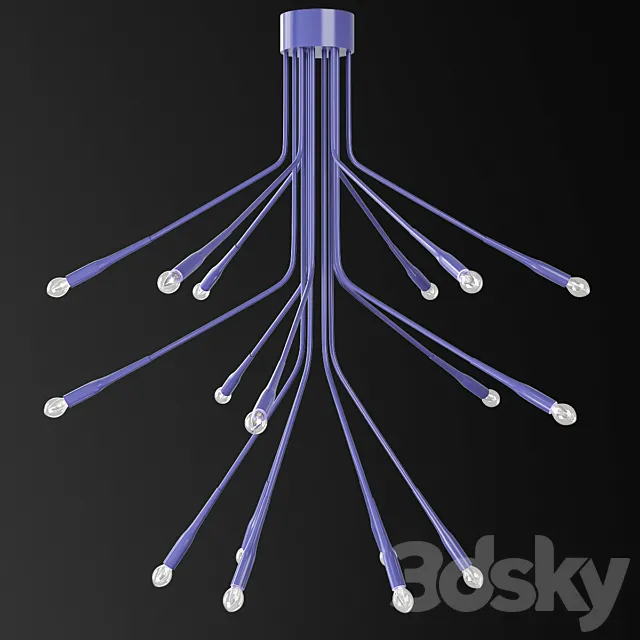 Lightweight Chandelier by Tom Kirk Lighting 3DModel Lightweight Chandelier by Tom Kirk Lighting 3DModel