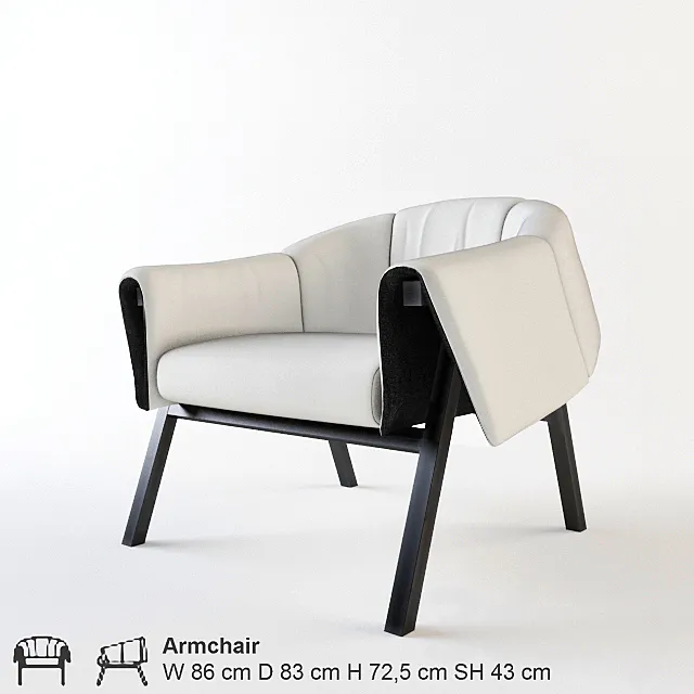 Ligne Roset _ okumi 3D Model Ligne Roset _ okumi 3D Model
