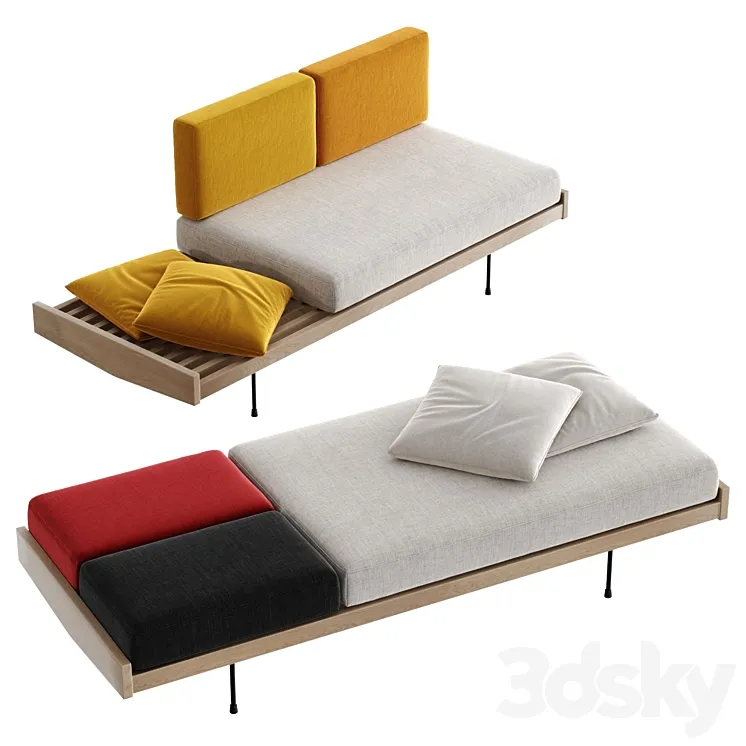 ligne-roset DAYBED 3D Model Free Download ligne-roset DAYBED 3D Model Free Download