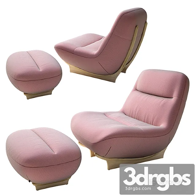 Ligne Roset Manarola Armchair 1 3D Model Download