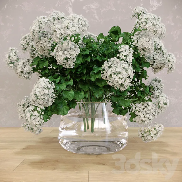 Lilac in vase 3D Model Lilac in vase 3D Model