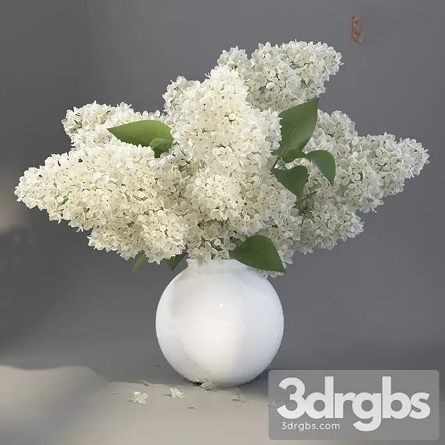 Lilac Vase Bouquet 3 3D Model Download
