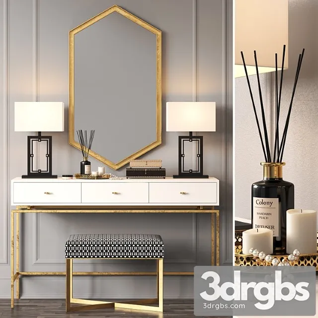 Lili console by rooma design 2 3D Model Download