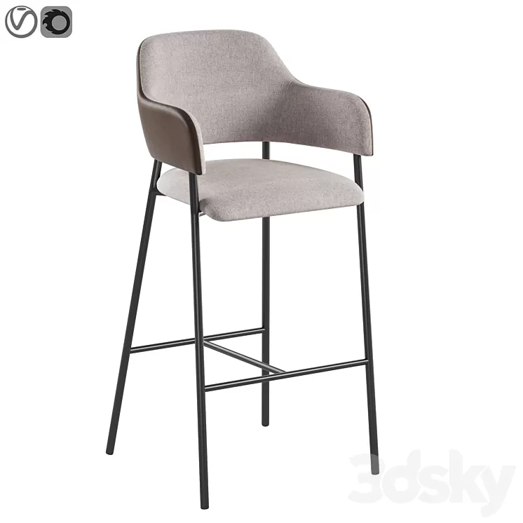 Liliann barstool 3D Model Liliann barstool 3D Model
