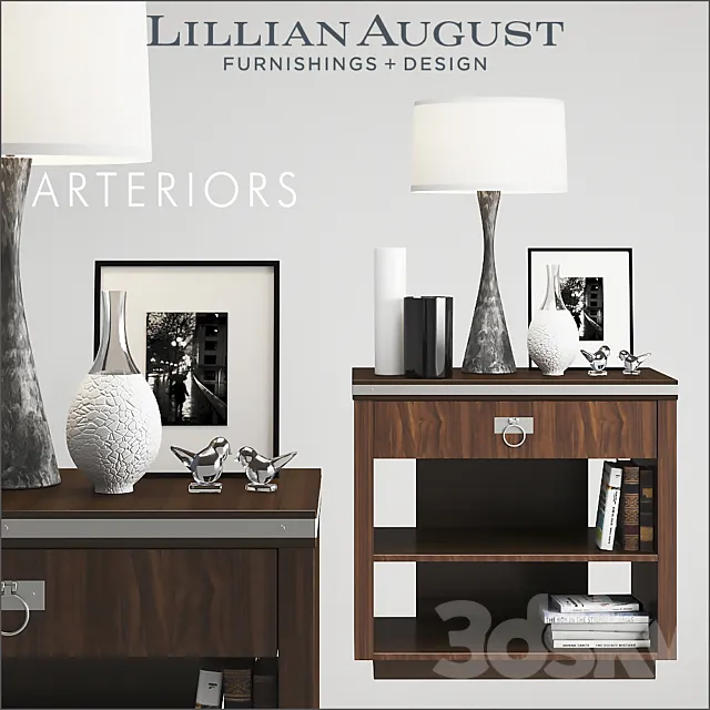 Lillian August Walker Nightstand 3D Model