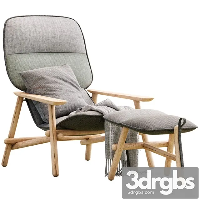 Lilo Armchair By Moroso 3D Model Download