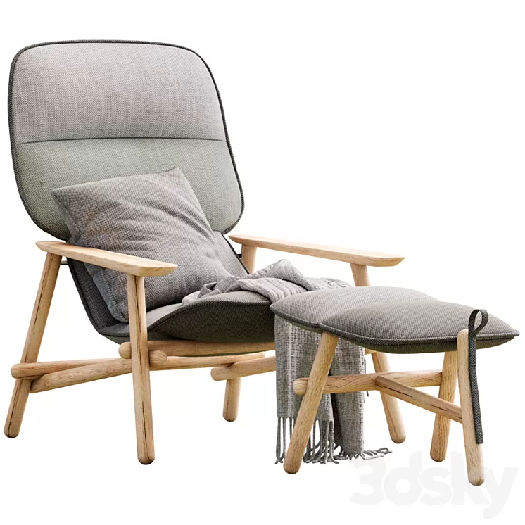 Lilo Armchair By Moroso 3D Model Free Download