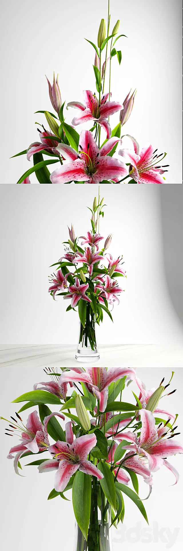 Lily bouquet 3DModel Lily bouquet 3DModel