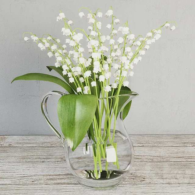 Lily of the valley (Lilies of the Valley) 3D Model Lily of the valley (Lilies of the Valley) 3D Model