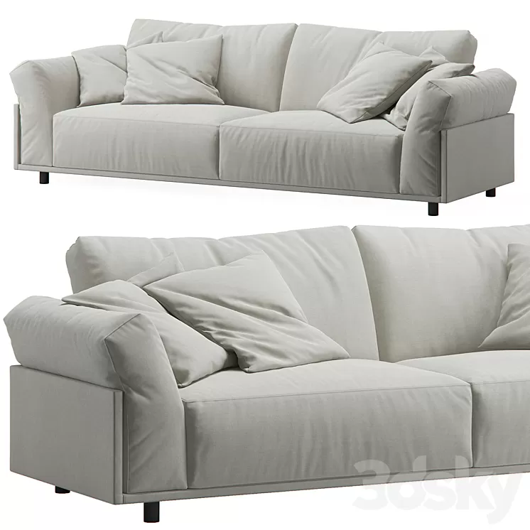 Lima Sofa by Carmenes 3D Model Lima Sofa by Carmenes 3D Model