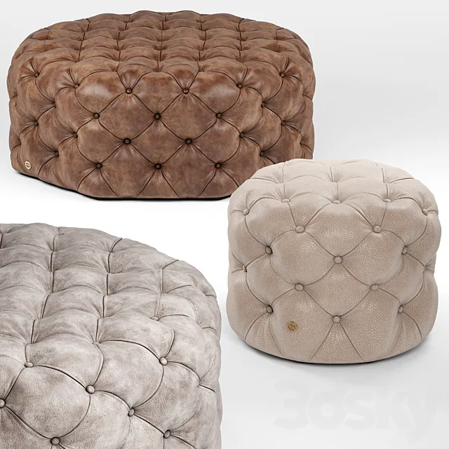 Limbo poufs 3D Model Limbo poufs 3D Model