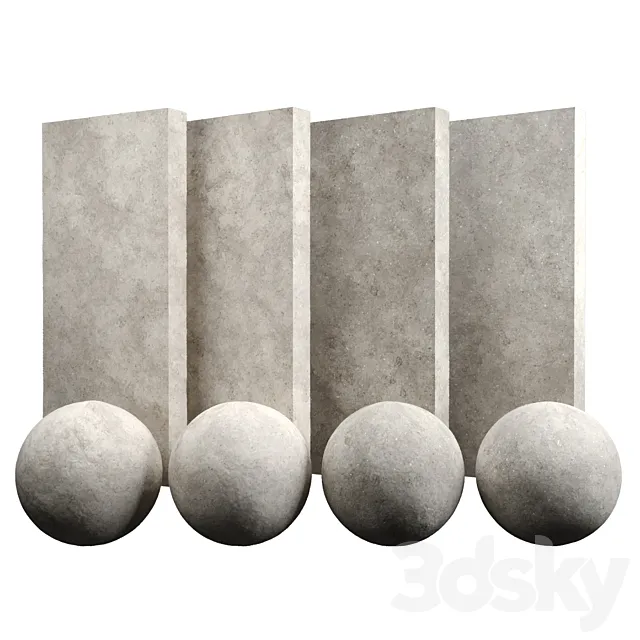 Limestone Amber Stone 3D Model