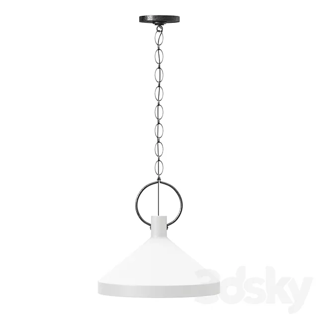 Limoges large pendant 3D Model