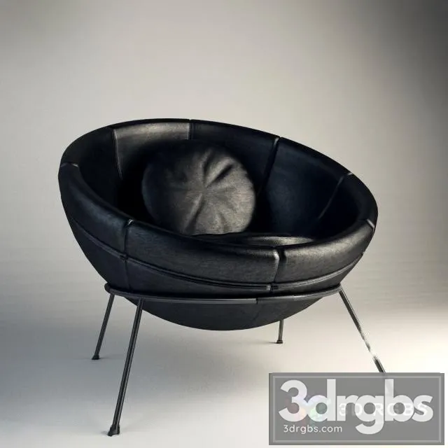 Lina Bo Bardi Bowl Armchair 3D Model Download