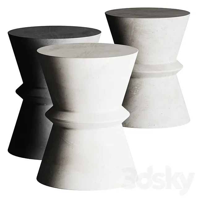 Lina End Table 3D Model Lina End Table 3D Model