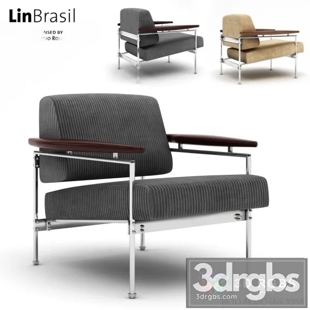 LinBrasil Beto Armchair 1958 3D Model Download