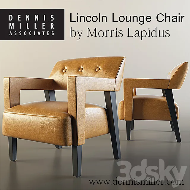 Lincoln Lounge Chair 3D Model Lincoln Lounge Chair 3D Model
