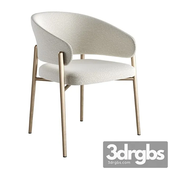 Linda Upholstered Fabric Chair With Armrests By Marelli 3D Model Download Linda Upholstered Fabric Chair With Armrests By Marelli 3D Model Download