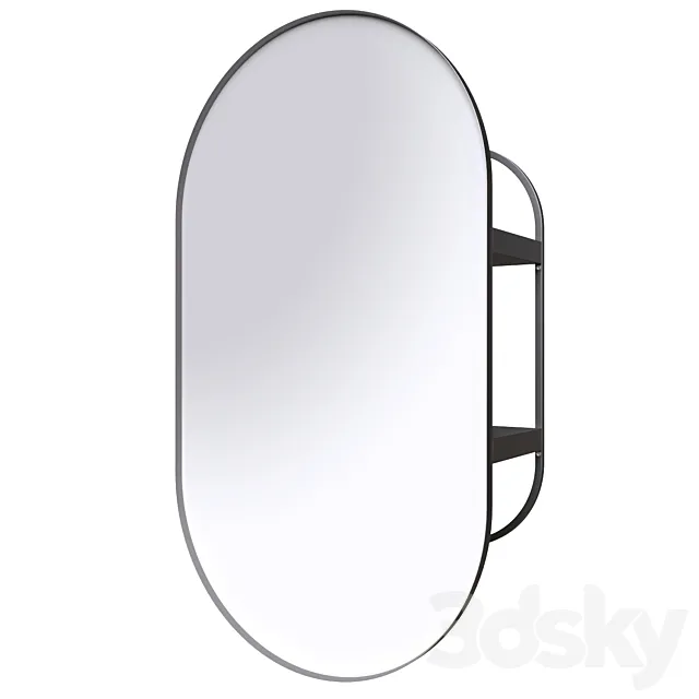 LINDBYN Mirror with storage compartment 3D Model