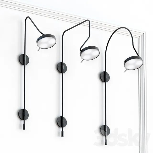 Line Bed Lights II 3DModel Line Bed Lights II 3DModel