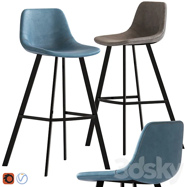 Linea Furniture Abigayle Barstool 3DModel