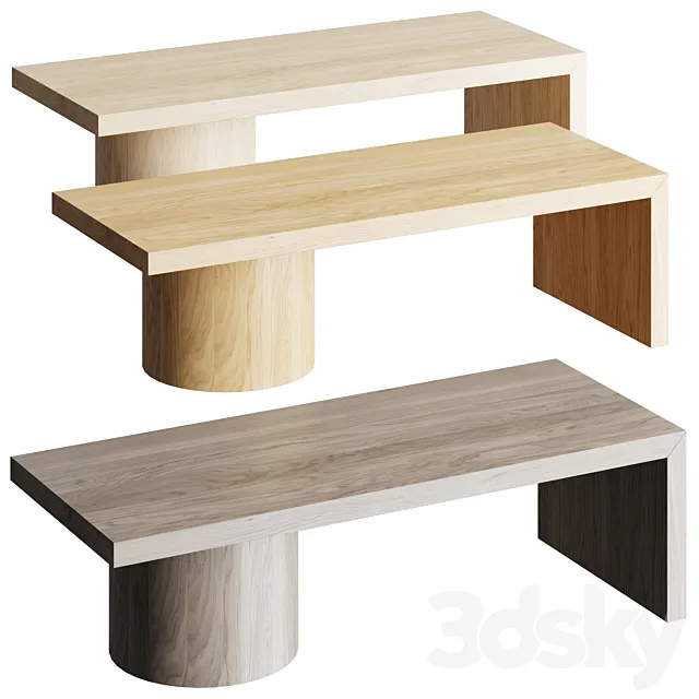 Linea Rectangular Cocktail Table 3D Model Linea Rectangular Cocktail Table 3D Model