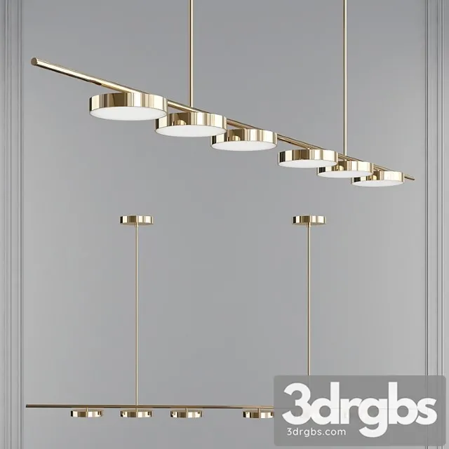 Linear Chandelier 5 3D Model Download