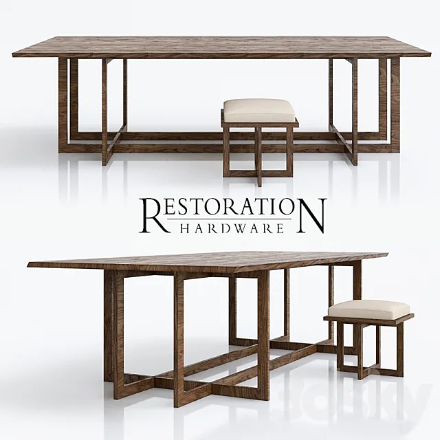 Linear Live-Edge Collection 3D Model