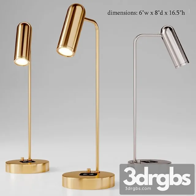 Linear metal led wireless charging & usb task lamp Linear metal led wireless charging & usb task lamp
