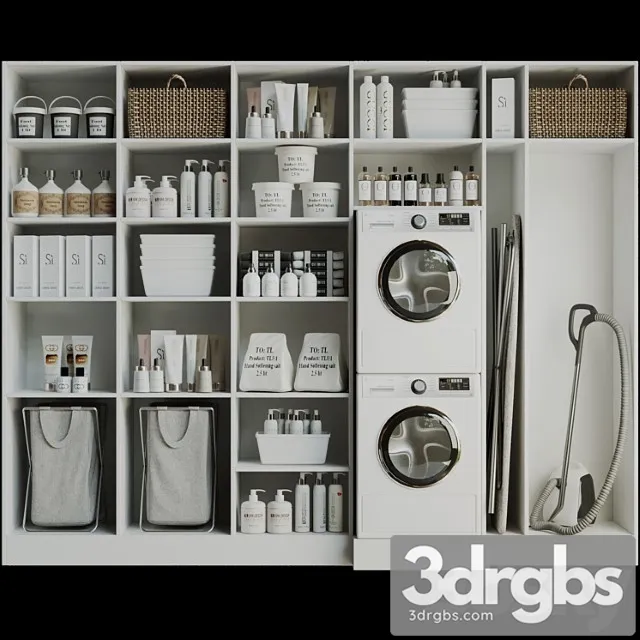 Linear with household appliances and household chemicals. bathroom accessories Linear with household appliances and household chemicals. bathroom accessories