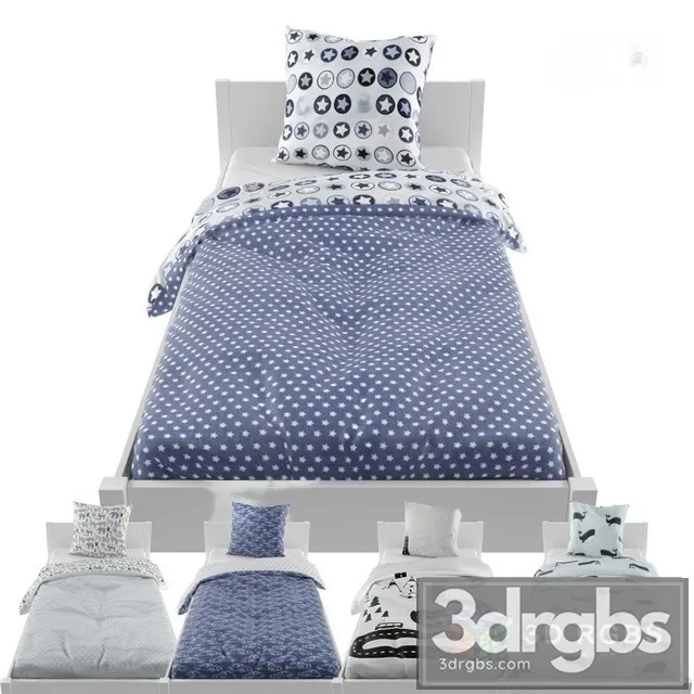 Linen Bed 1 3D Model Download