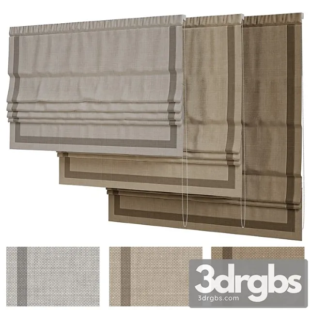 Linen roman blind. Linen roman blind.