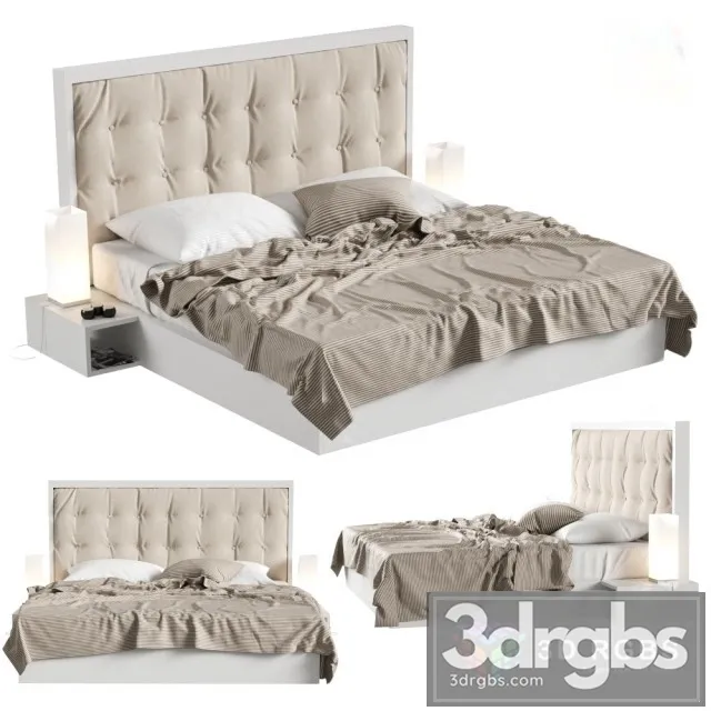 Linens Bed 3D Model Download