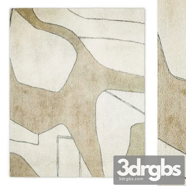 Lines ii fluide rug by toulemonde bochart 3D Model Download