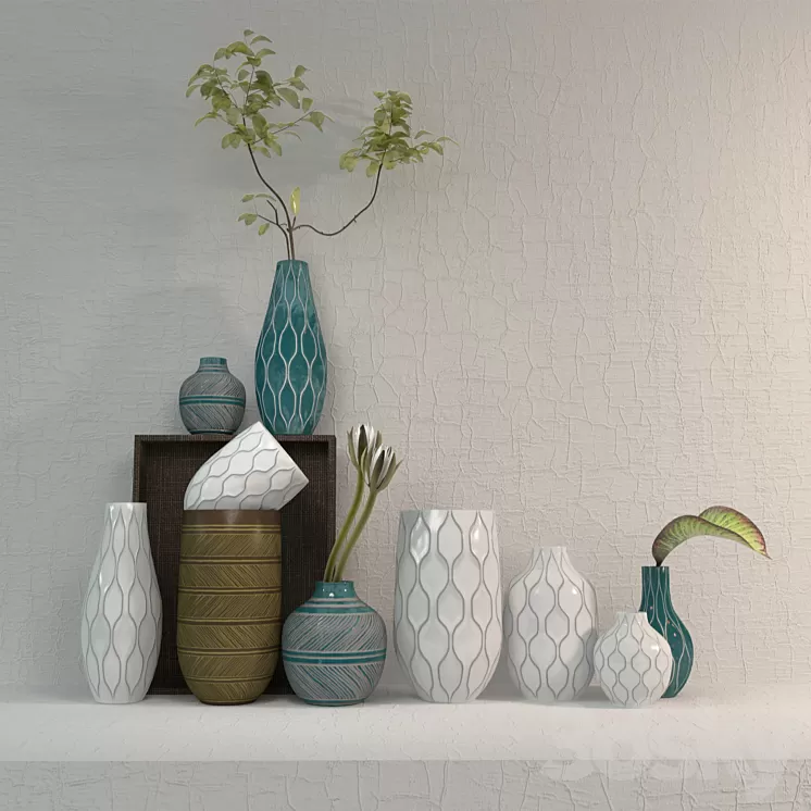 Linework Vases – Honeycomb west elm 3D Model