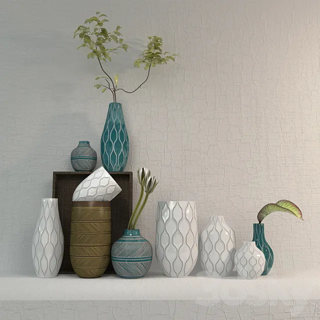 Linework Vases – Honeycomb west elm 3DModel