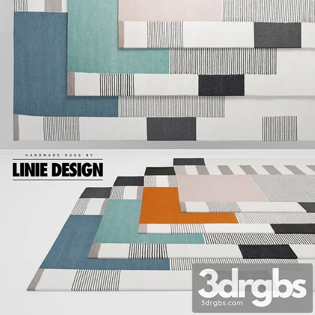 Linie Design Graphic Rugs 3D Model Download